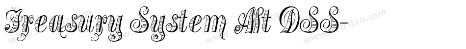 Treasury System Alt DSS字体转换